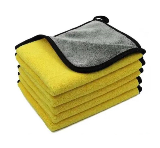 Серветка з мікрофібри De-Wash 40х30см, жовтий/сірий Серветка з мікрофібри De-Wash 40х30см, жовтий/сірий