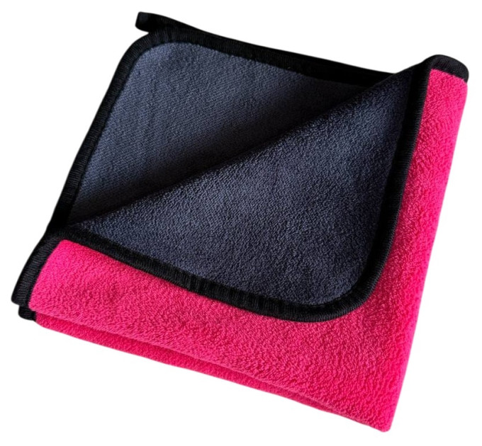 Серветка з мікрофібри De-Wash 40х40см, сірий/рожевий Серветка з мікрофібри De-Wash 40х40см, сірий/рожевий