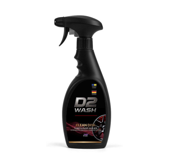 Універсальний засіб для очищення дисків з індикатором De-Wash "Clean disk" 0.5л Універсальний засіб для очищення дисків з індикатором De-Wash "Clean disk" 0.5л